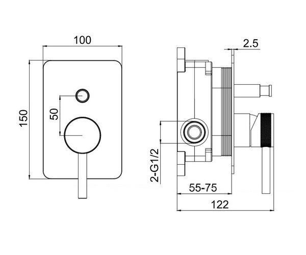 смеситель для душа ALLEN BRAU PRIORITY